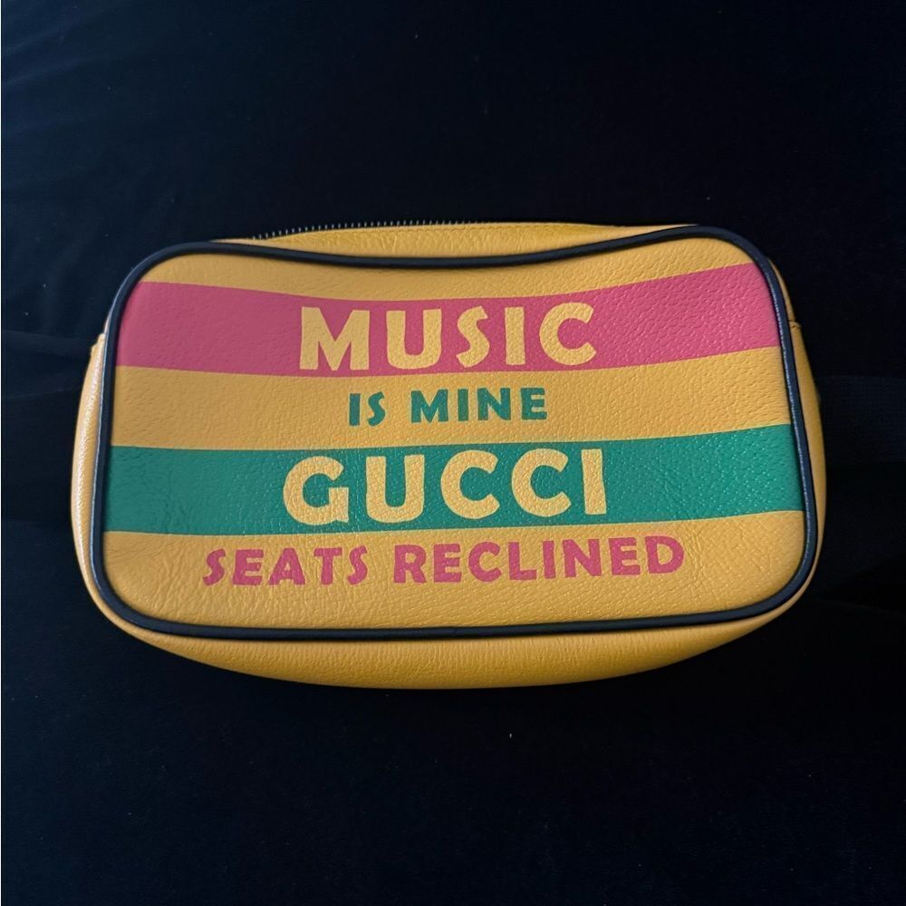 Brand new with dustbag and box Gucci Yellow and Pink belt bag hobo bag
